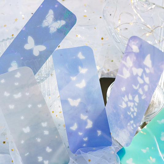 Marque-page papillon bleu