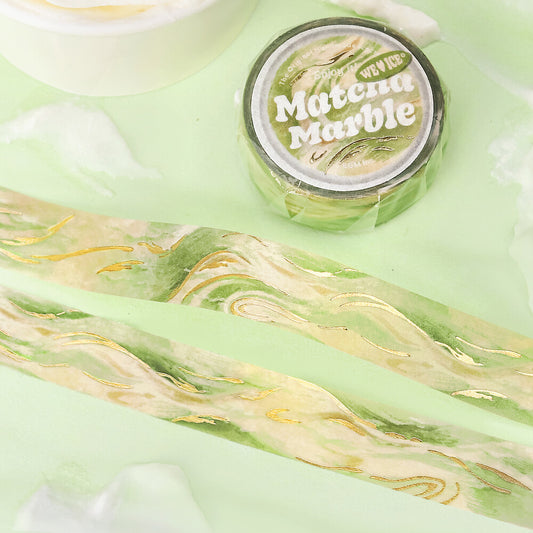 Washi tape - We love Ice - Matcha Marble