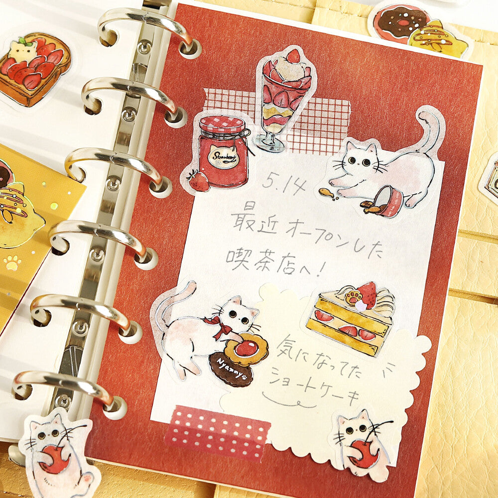 Flake Stickers - Irasshaimase nya~ Cafe Shironeko