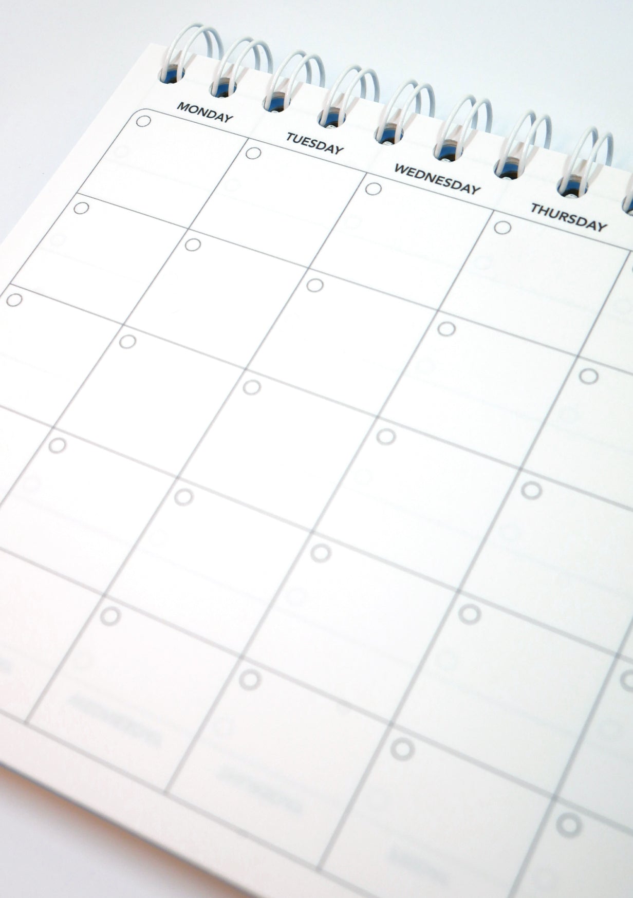Agenda effaçable en papier-pierre - Blue version - planning mensuel
