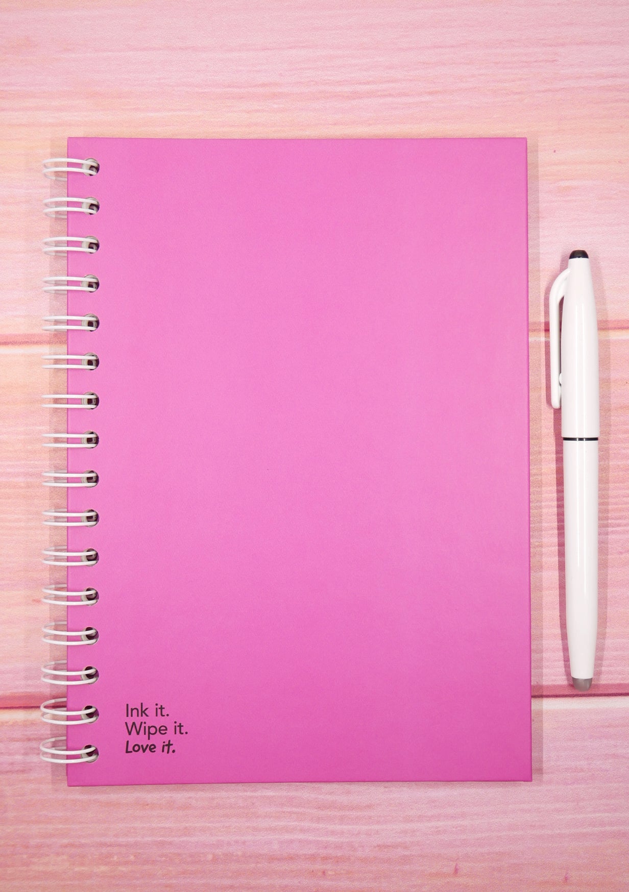 Agenda effaçable en papier-pierre - Pink version