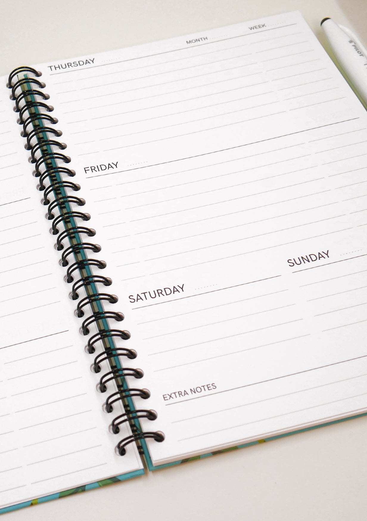 Agenda effaçable en papier-pierre - semainier