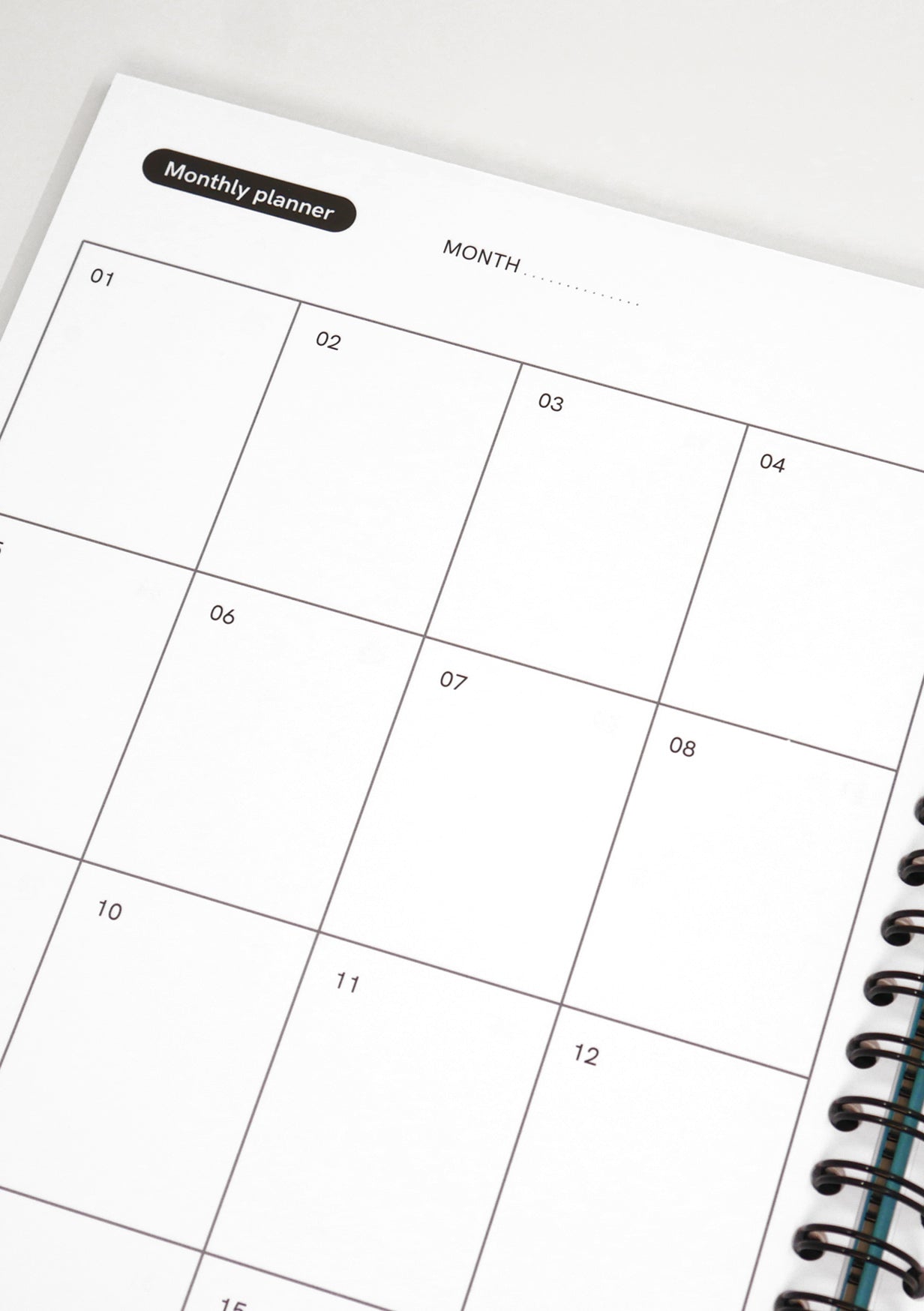 Agenda effaçable en papier-pierre - planning mensuel
