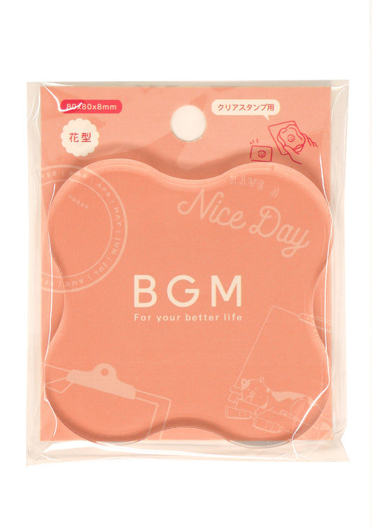 Bloc acrylique pour tampon transparent BGM