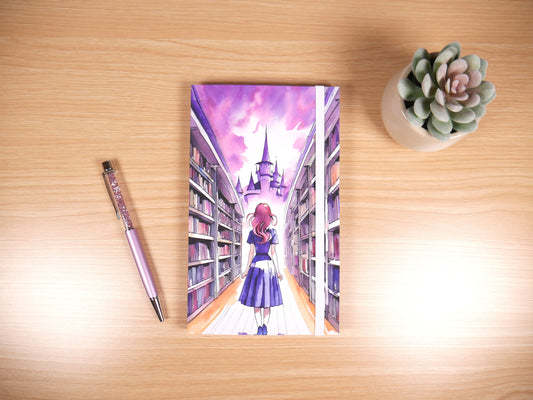 Carnet de lecture A5 sur un bureau