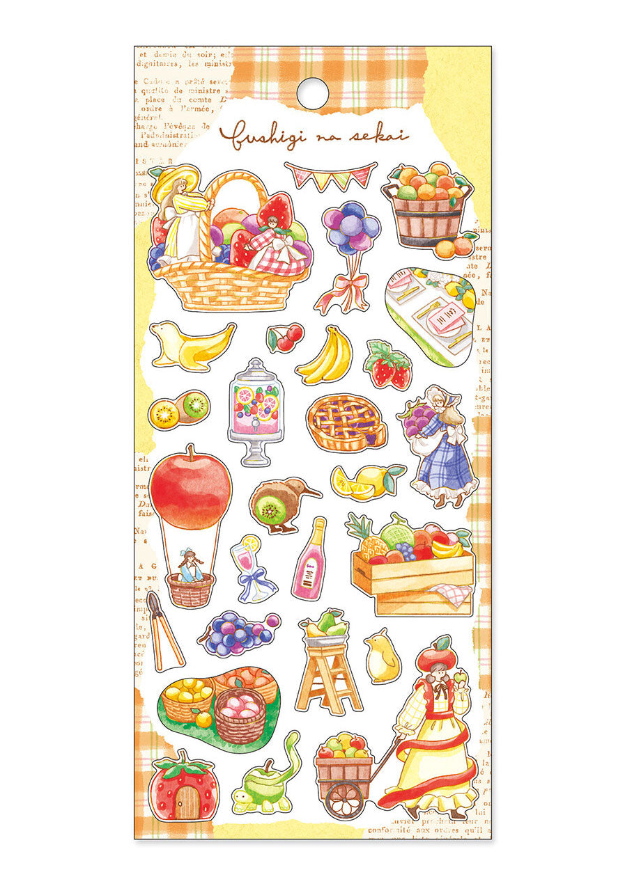 Stickers - Fushigi na Sekai - Récolte de fruits