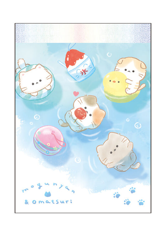 Memo pad - chat Mogunyan à la plage