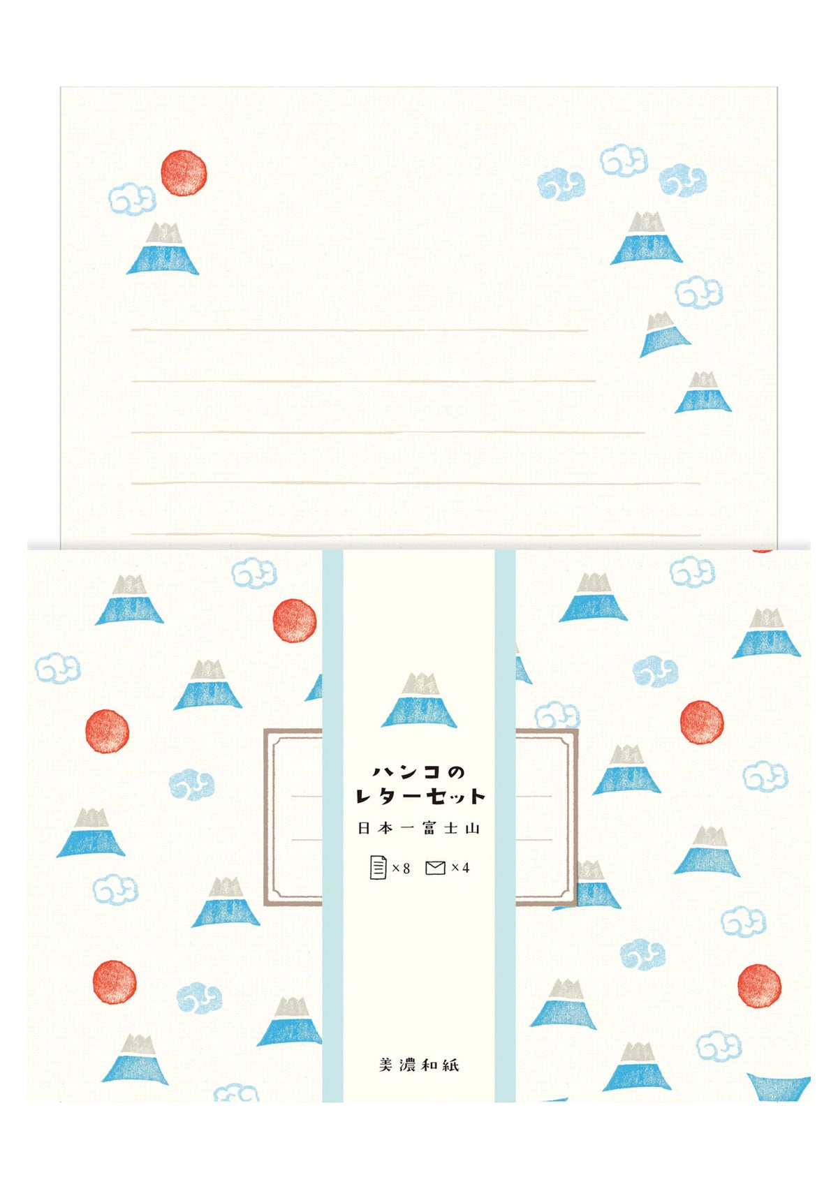 Set de papier à lettres et enveloppes - Mt Fuji Furukawashiko