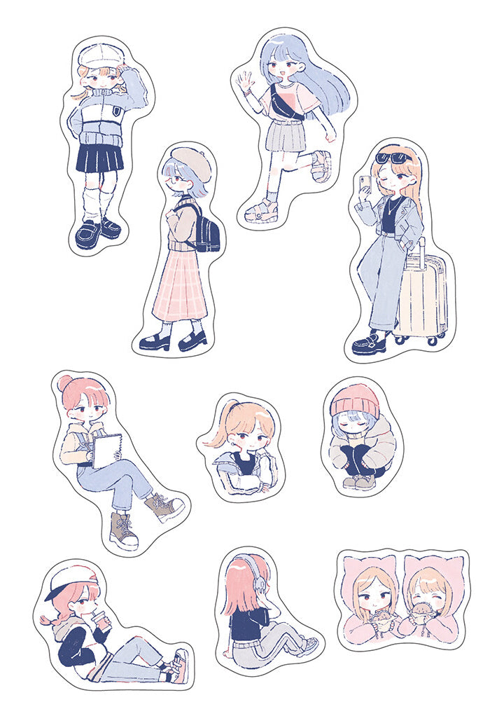 Flake stickers - Girl's Daily Life - Street Style