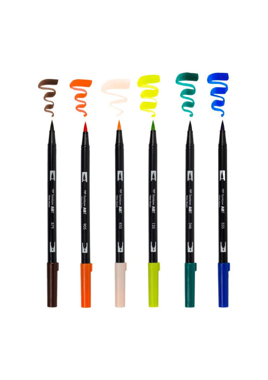 Tombow ABT Dual Brush Pen Aquarelle Manga - Set Wind couleurs