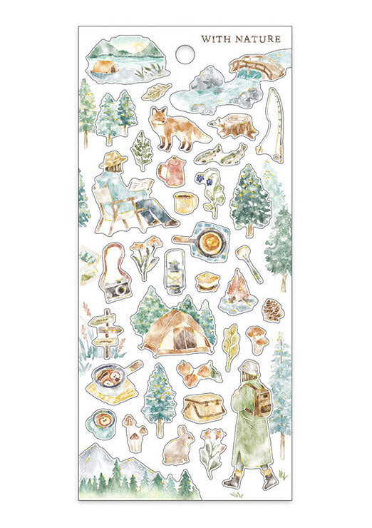 Stickers - With Nature - Randonnée dans la forêt