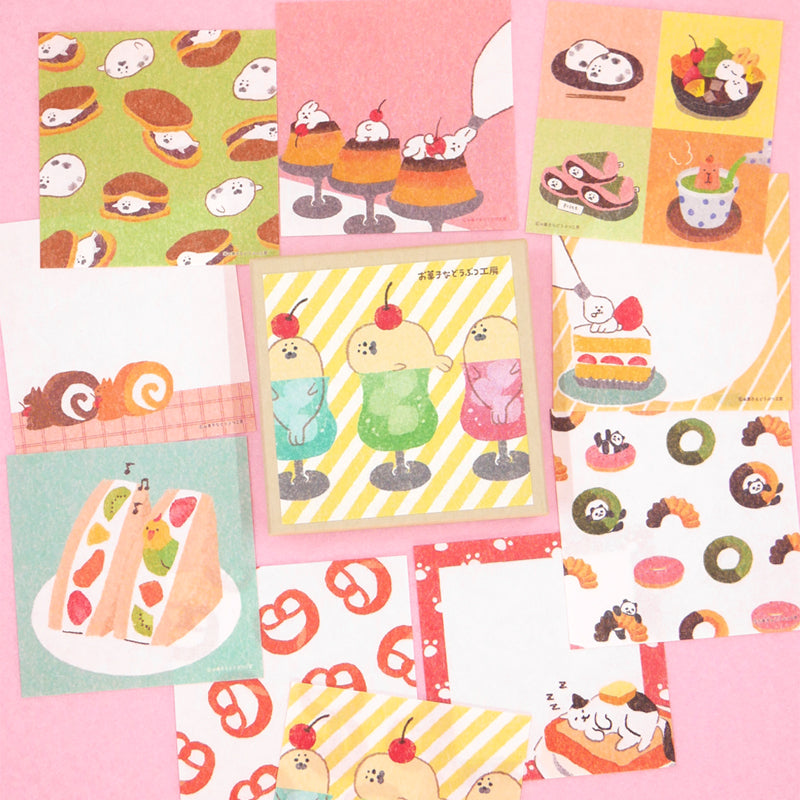 Boite de papiers japonais - Animaux et gourmandises - Furukawashiko