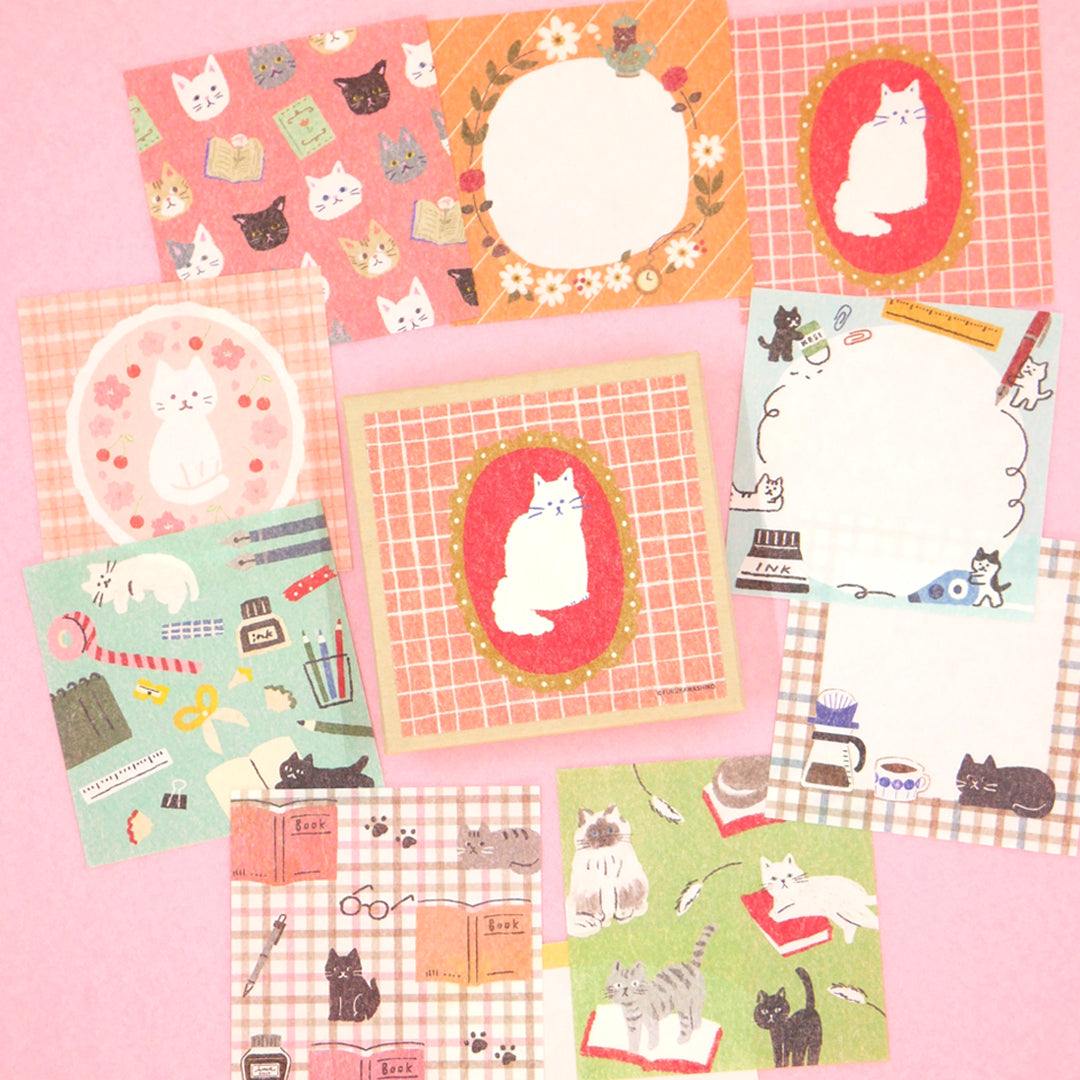 Boite de papiers japonais - Chat - Furukawashiko