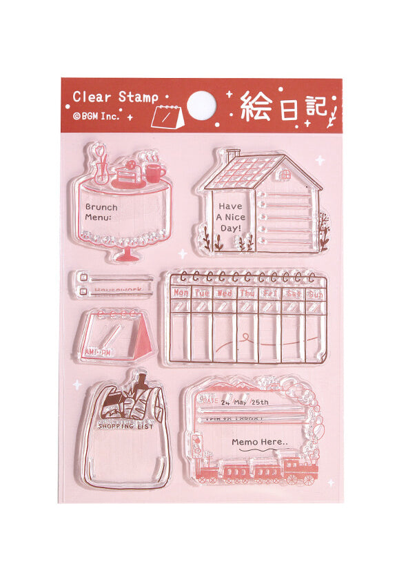 BGM Clear Stamp - Picture Diary : agenda et planning