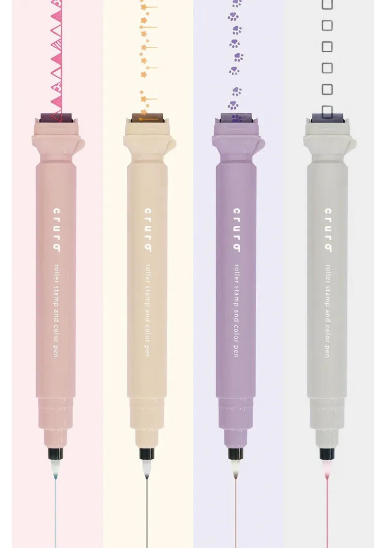 Kutsuwa Stylo roller tampon Cruro 4 couleurs