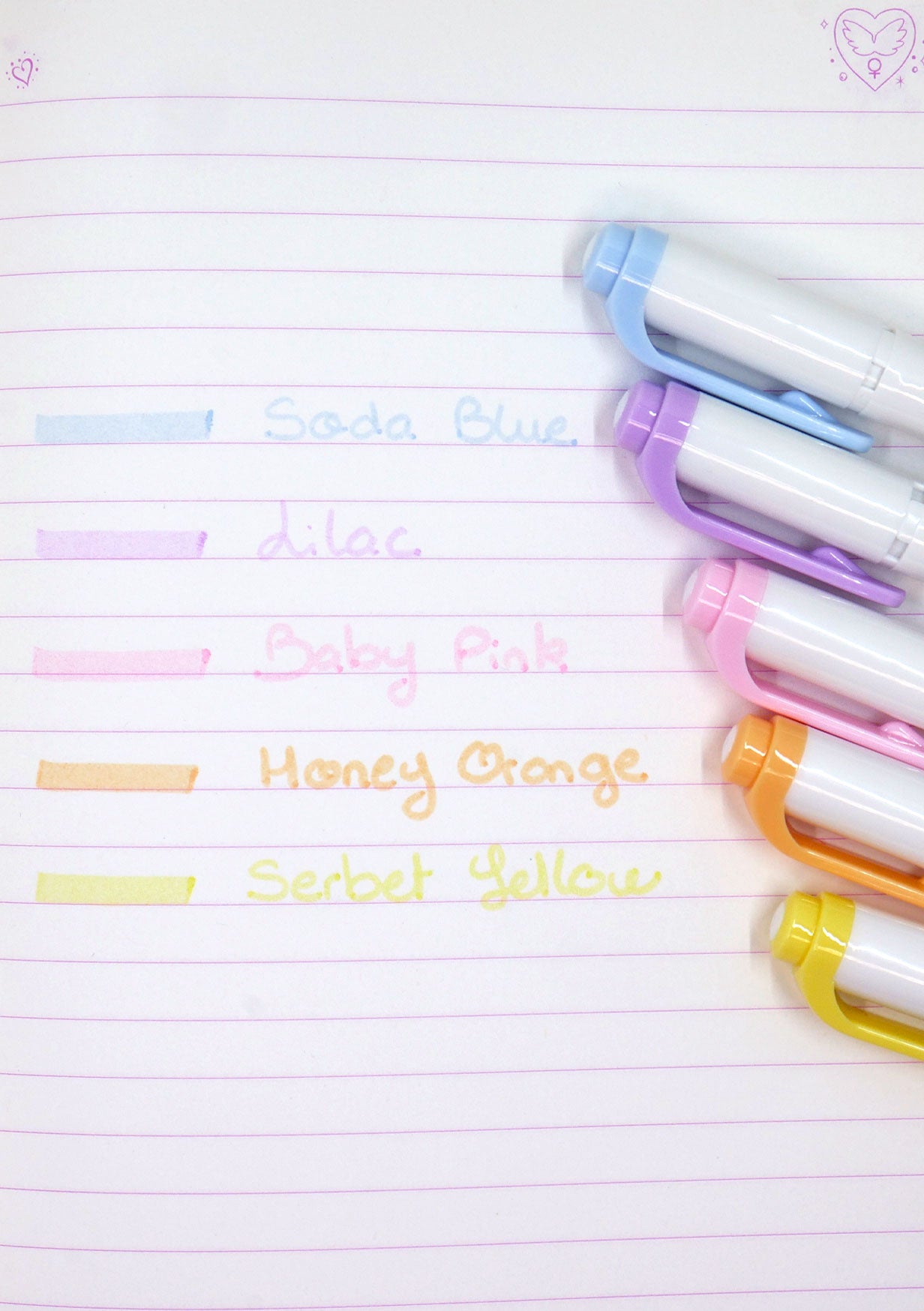 Set de 5 surligneurs Zebra Mildliner - Gentle