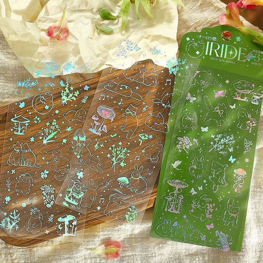 Clear Stickers - Iride - Friends in the Forest (trois planches)