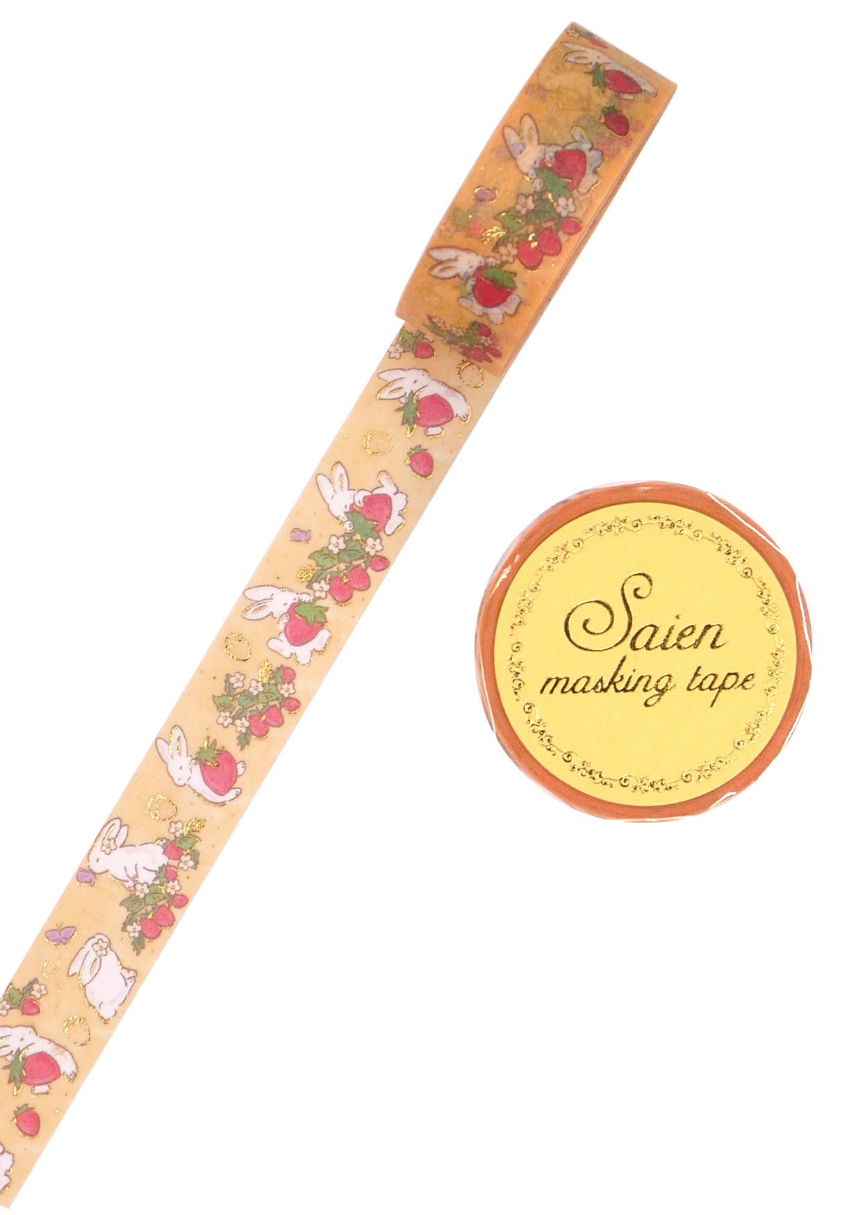 Washi tape - Lapin et fraise