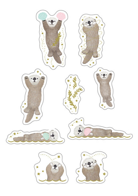 Flake stickers - Loutre
