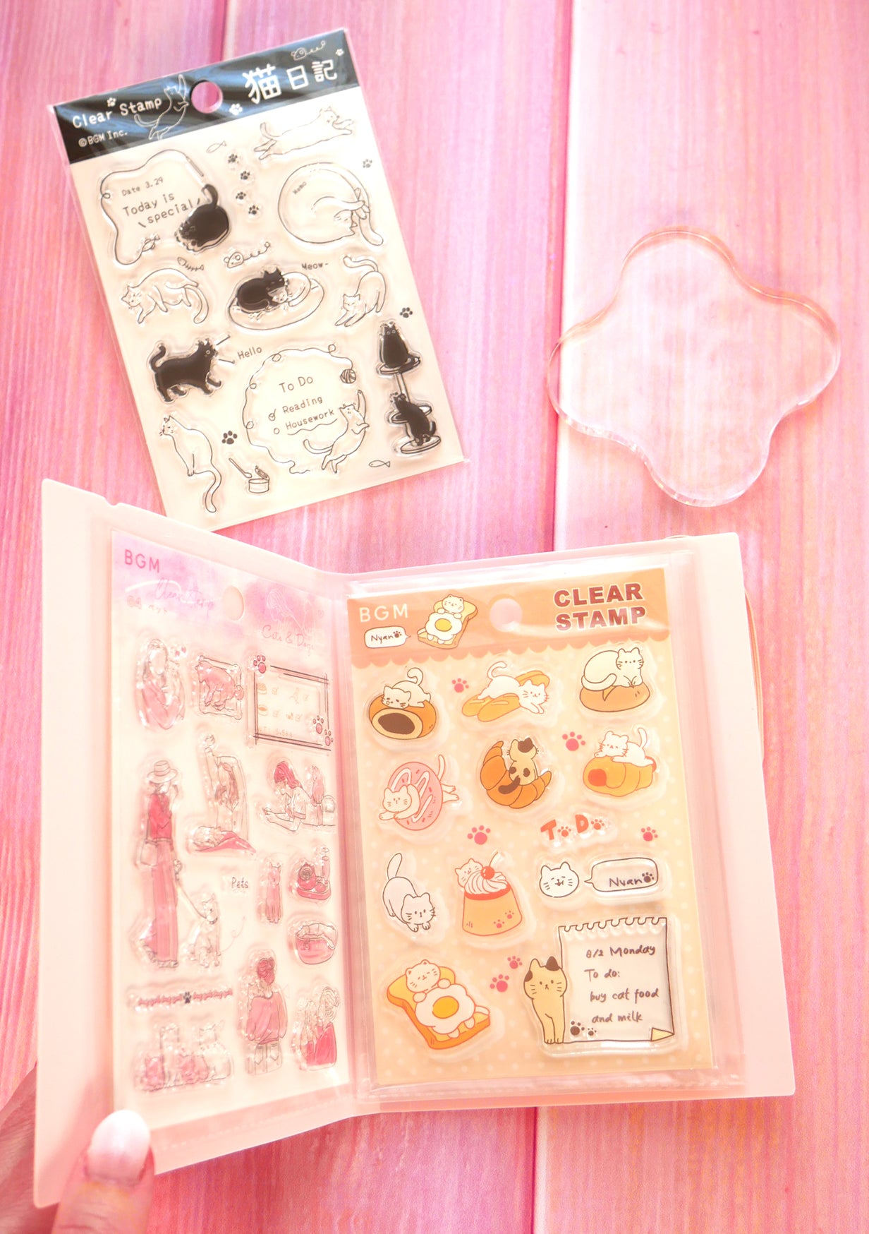 Pack BGM - tampons transparents - Chats