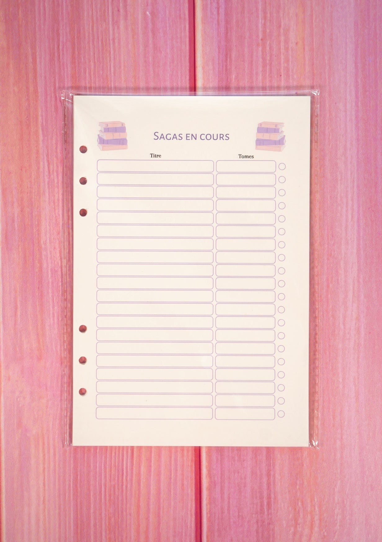 Pack Reading Journal Recharge - Saga en cours