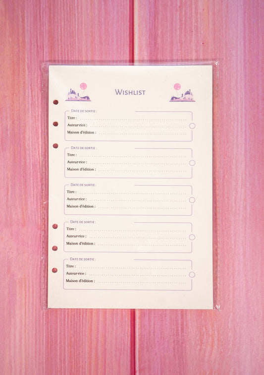 Pack Reading Journal Recharge - Wishlist