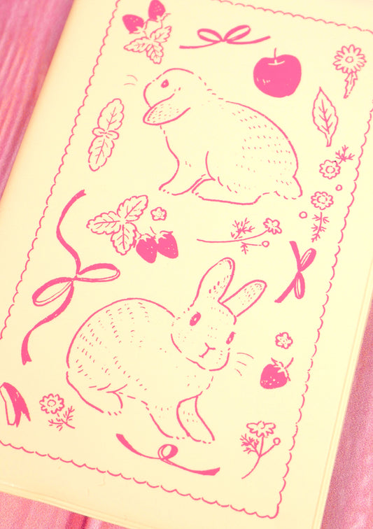 Carnet de notes de poche - Lapin Snack time - zoom