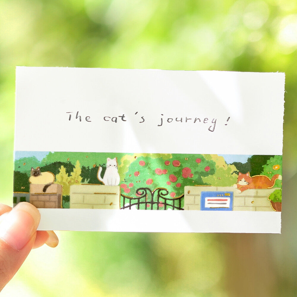 Washi tape - The Cat's Journey - Chats se prélassant au soleil