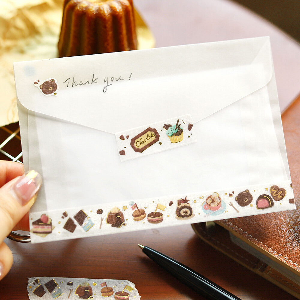 Washi tape - Tokimeki Flavor - Chocolat