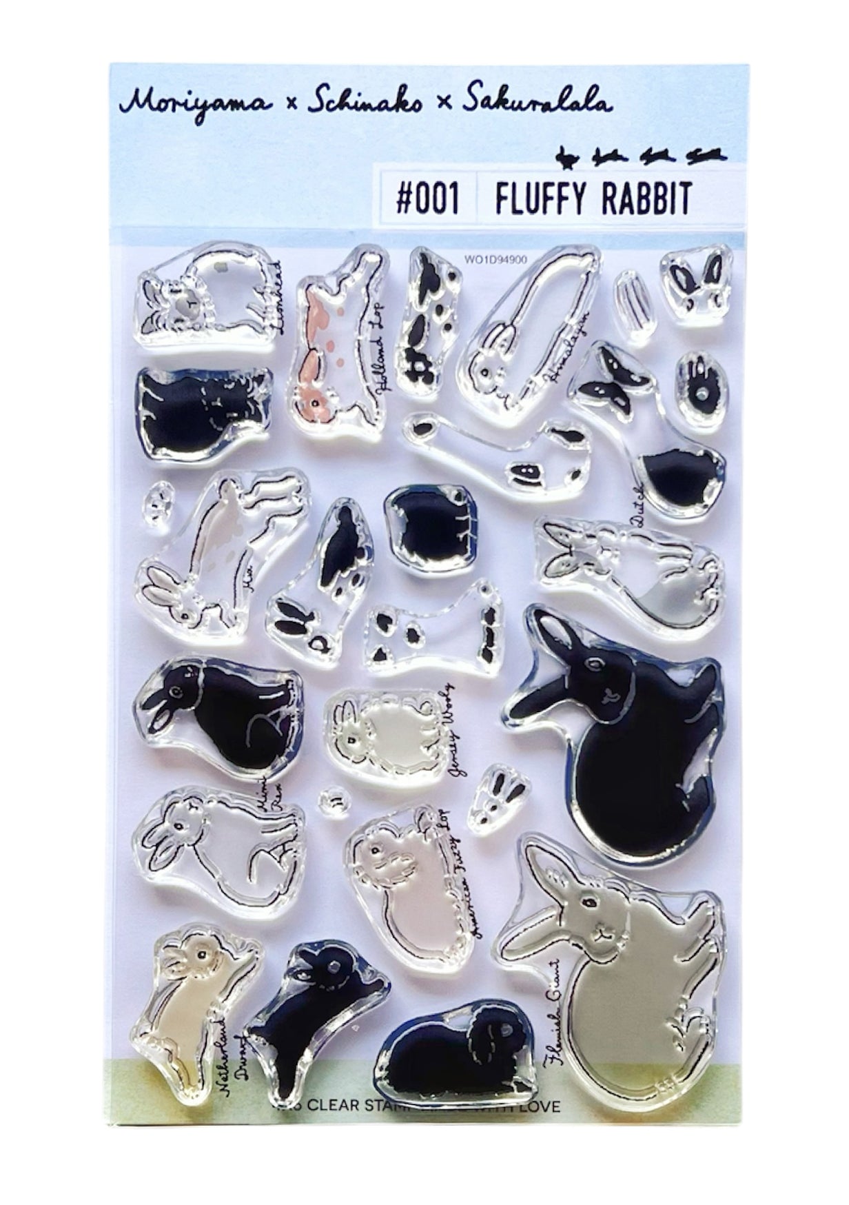 Clear Stamp - Fluffy Rabbit - Schinako Moriyama