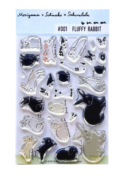 Clear Stamp - Fluffy Rabbit - Schinako Moriyama