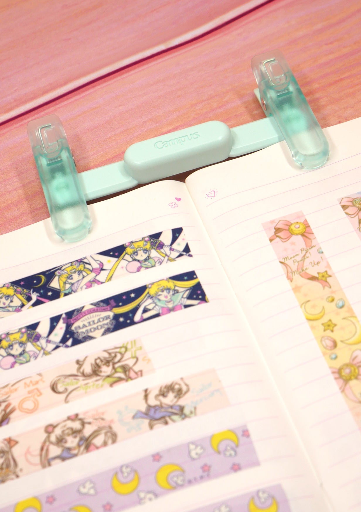 Clip pliable Campus Kokuyo turquoise