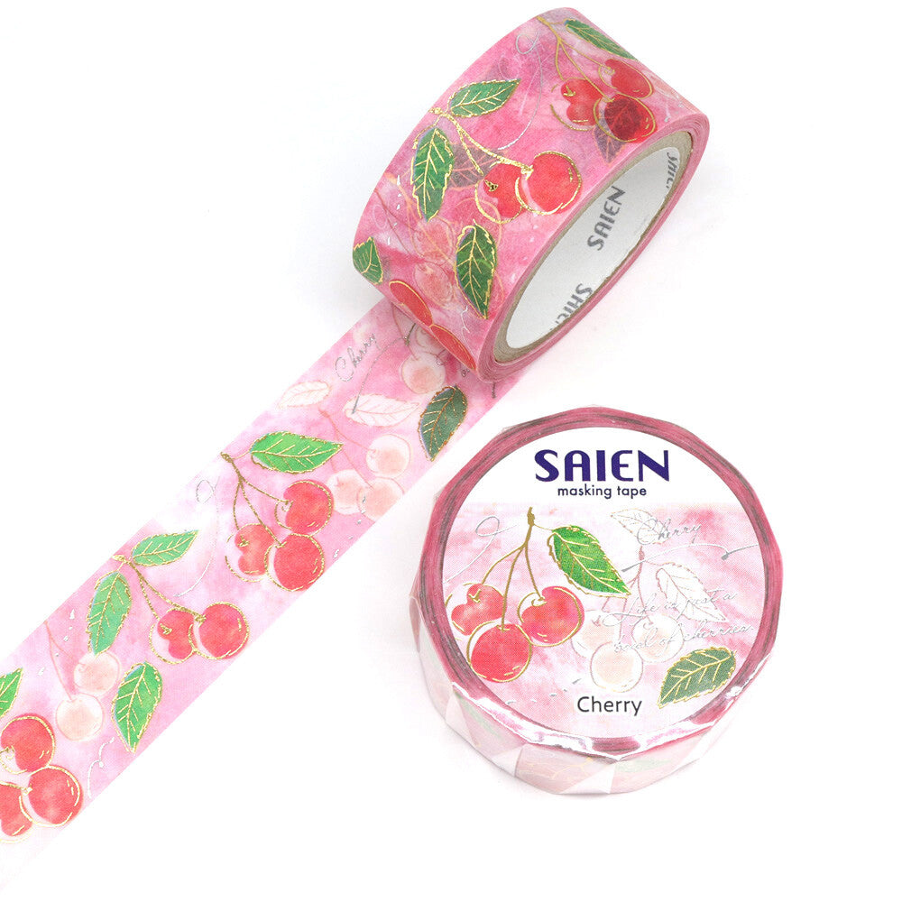 Set de 3 washi tape - Cerise fraise et myrtille - cerise