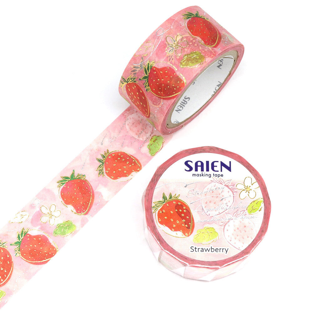 Set de 3 washi tape - Cerise fraise et myrtille - fraise