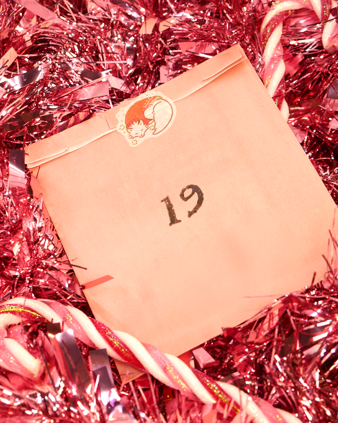 Calendrier de l'Avent de papeterie kawaii du Japon · 2025 pochette rose