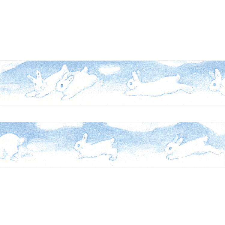 Washi tape - Lapin dans les nuages