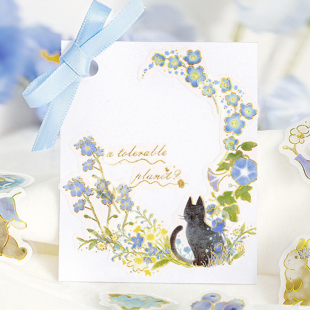 Flake Stickers - Little Forest - Bleu