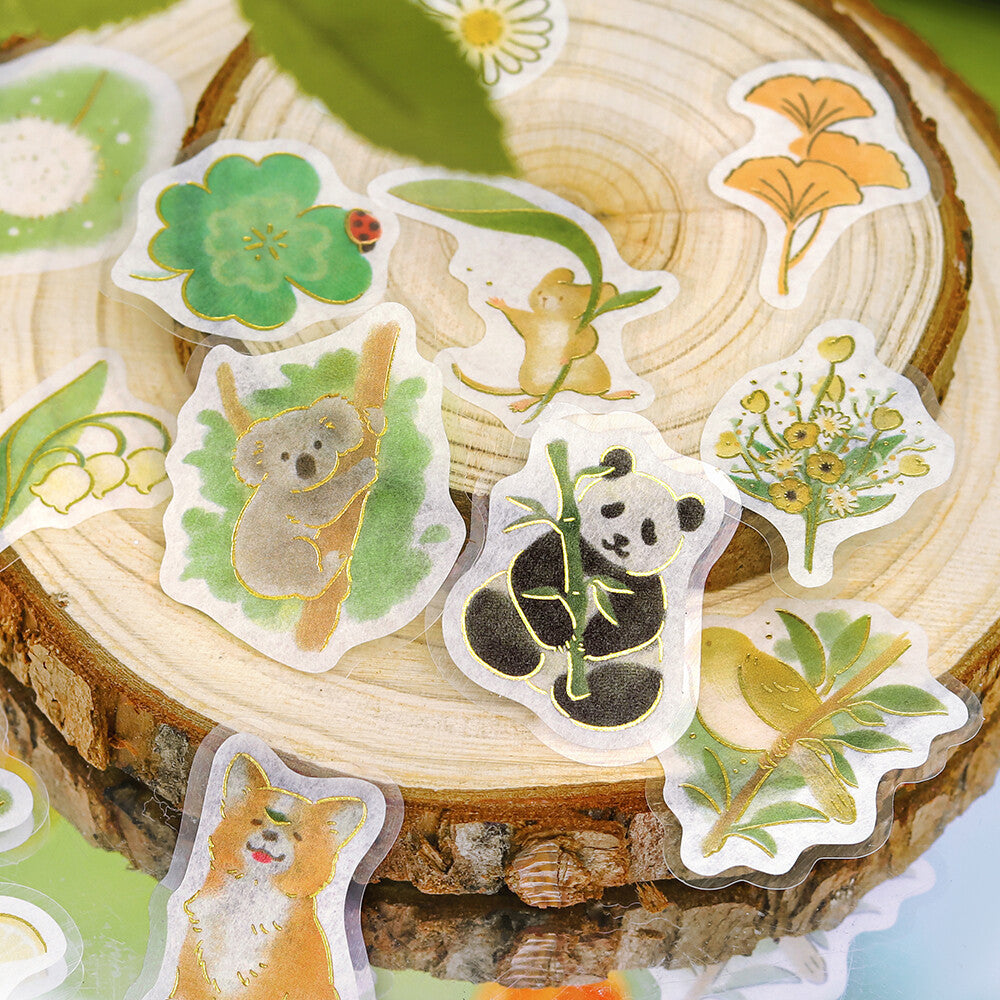 Flake Stickers - Little Forest - Vert