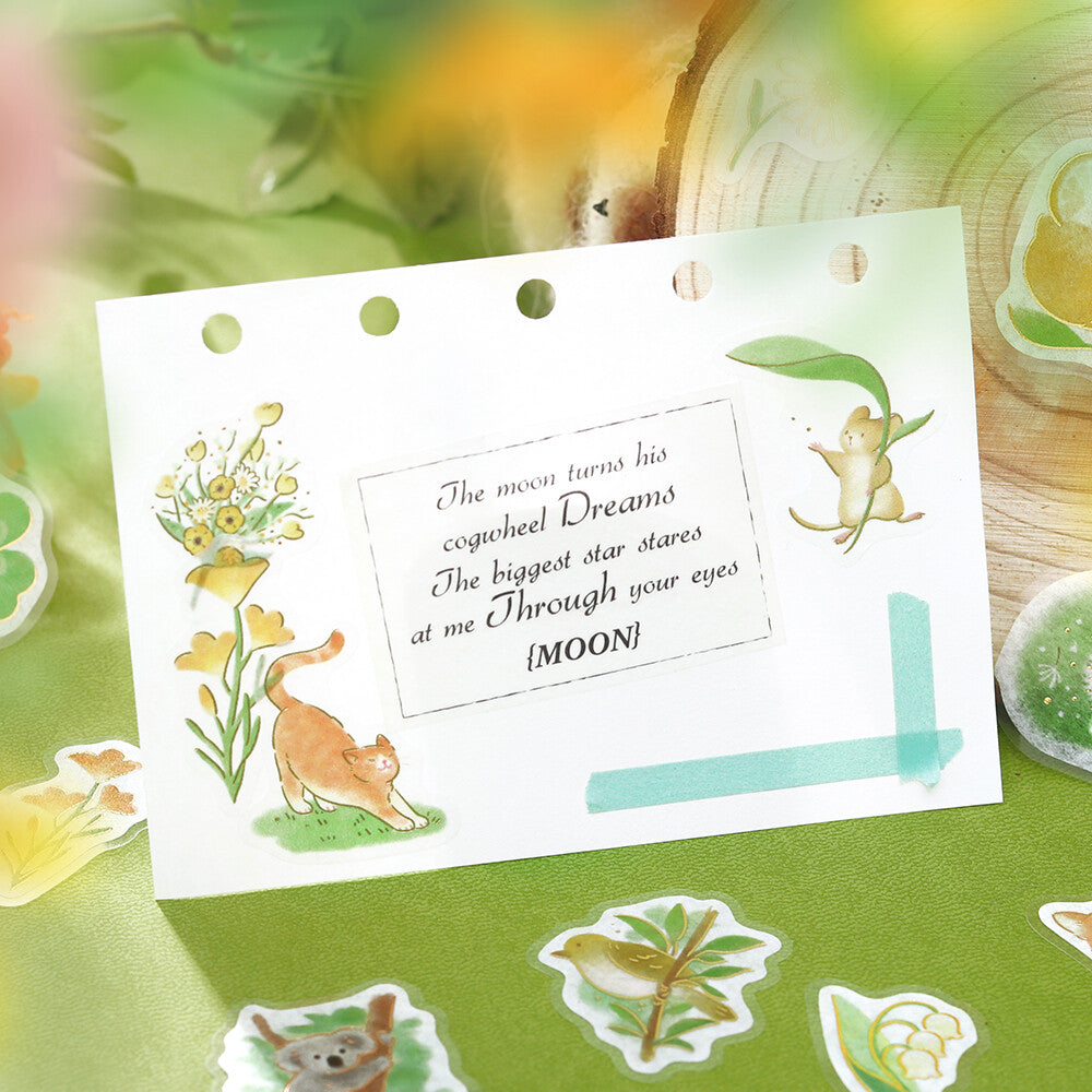 Flake Stickers - Little Forest - Vert