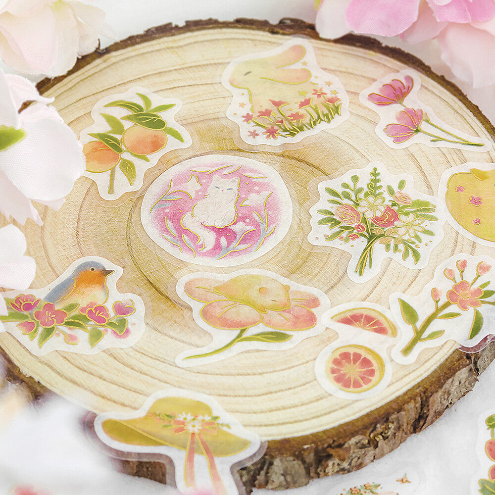 Flake Stickers - Little Forest - Rose