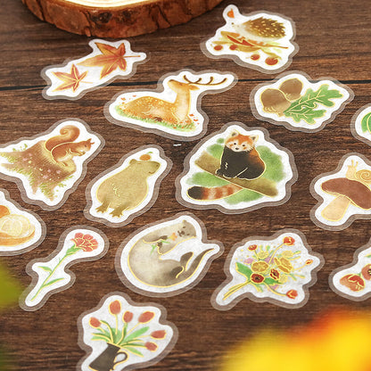Flake Stickers - Little Forest - Jaune