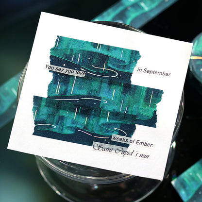 Washi tape - Sky Stars - Aurore boréale exemple d'utilisation