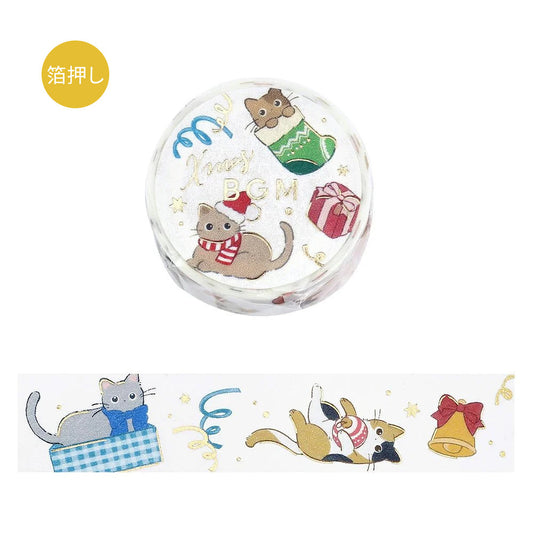 Washi tape - Christmas Limited Edition - Noël avec les chats