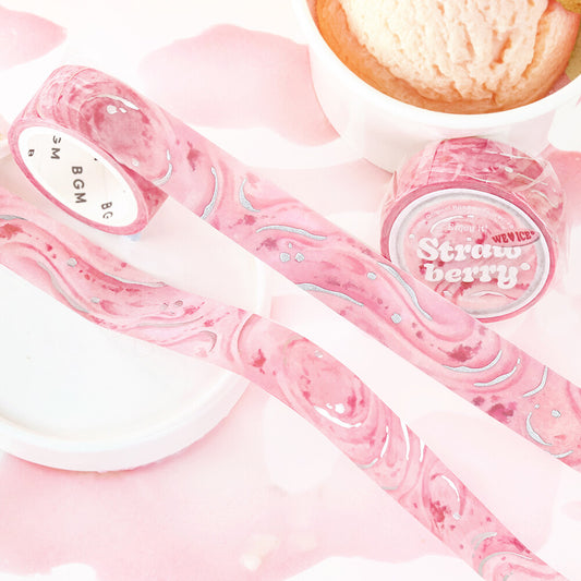 Washi tape - We love Ice - Strawberry