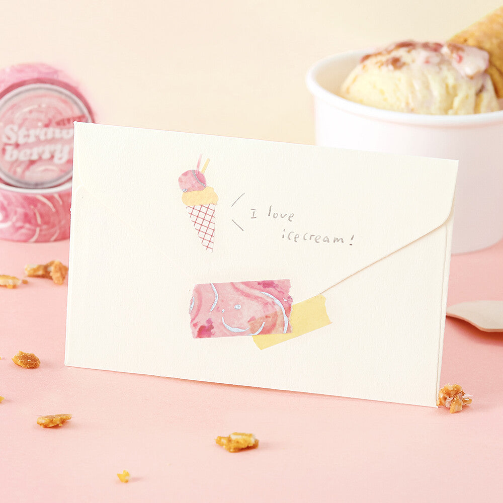 Washi tape - We love Ice - Strawberry