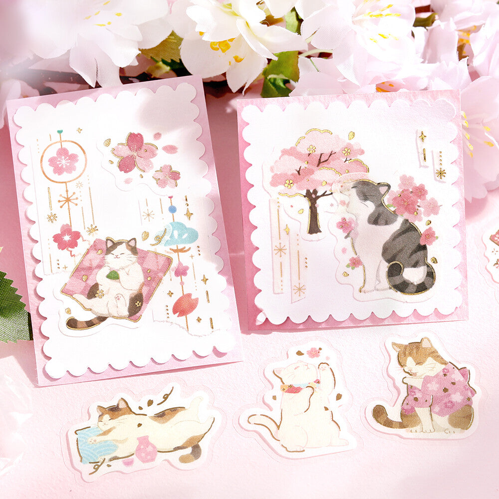 Flake Stickers - Sakura limited 2026 - Neko Urara
