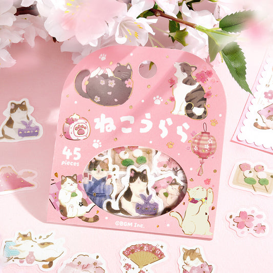 Flake Stickers - Sakura limited 2026 - Neko Urara