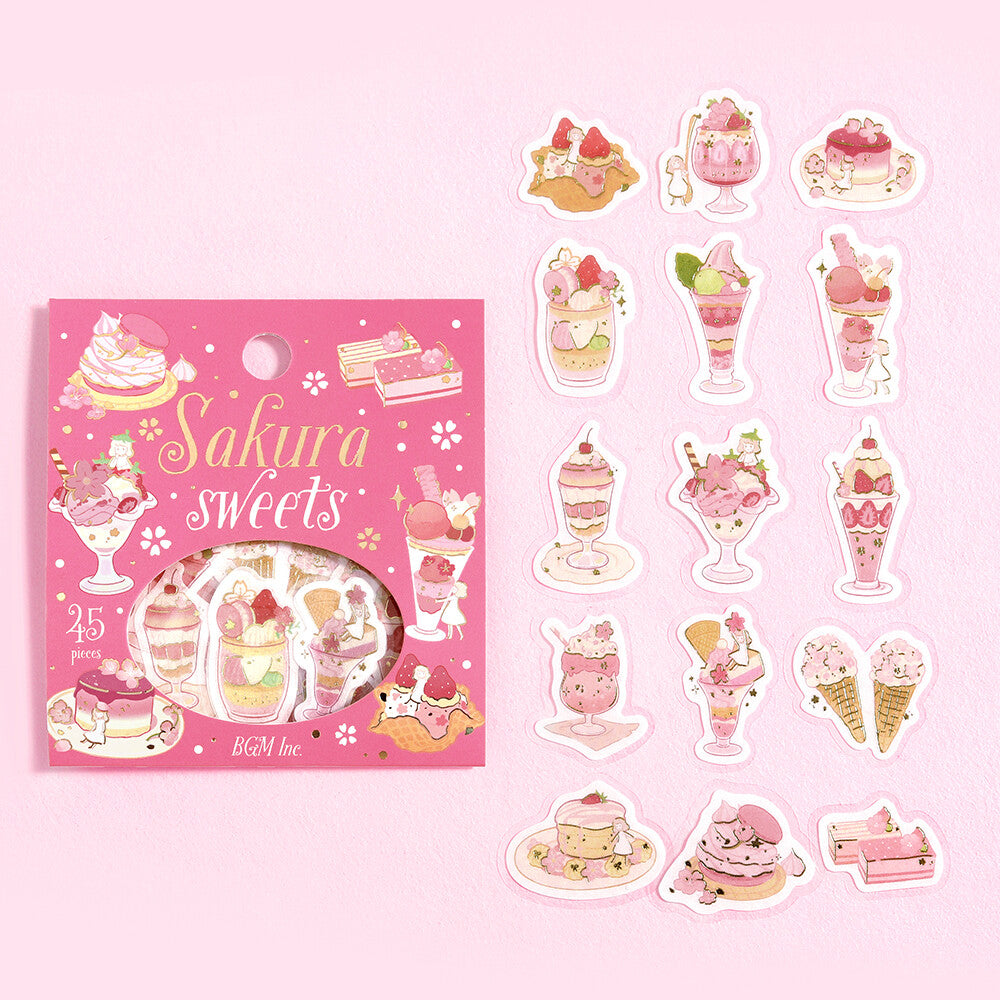 Flake Stickers - Sakura limited 2026 - Sweets