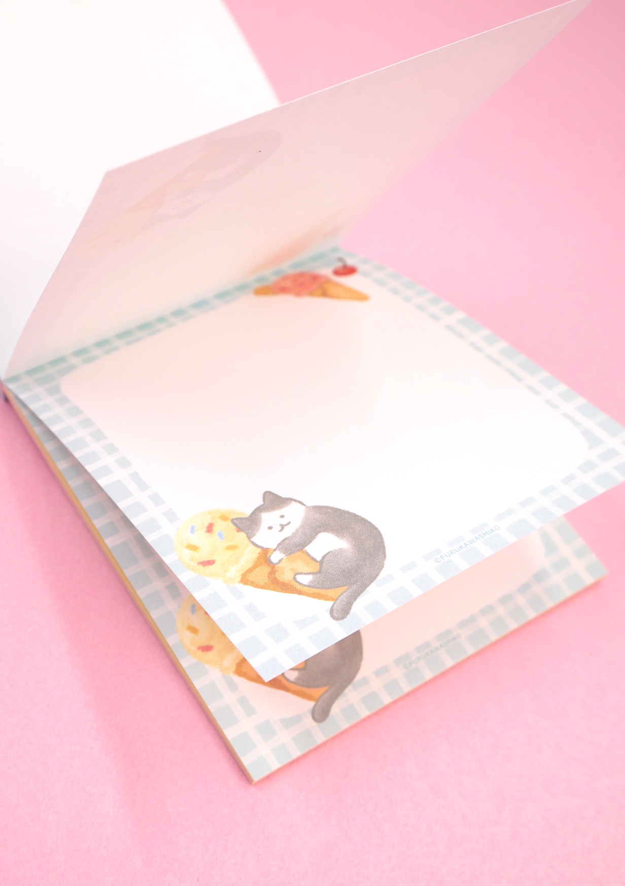 Memo pad - Chat et glace - Furukawashiko