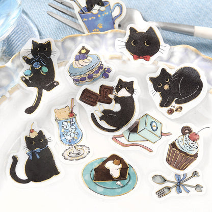 Flake Stickers - Irasshaimase nya~ Cafe Kuroneko